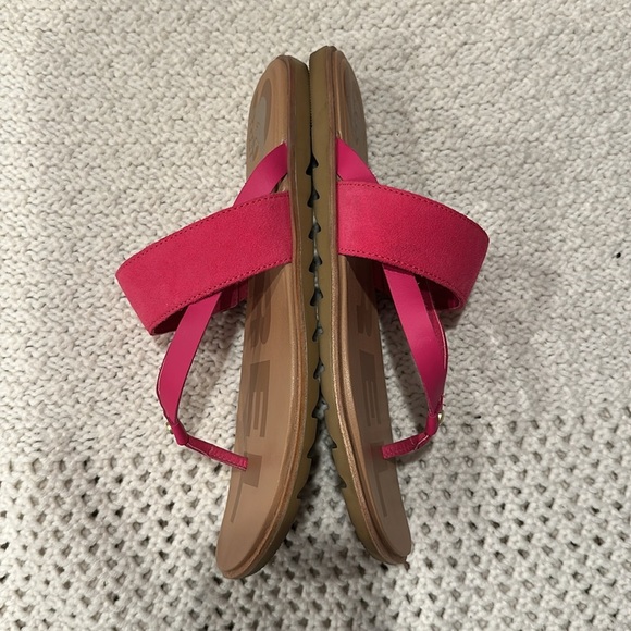 Sorel Women's Pink Sandals Size 10 - Picture 3 of 7